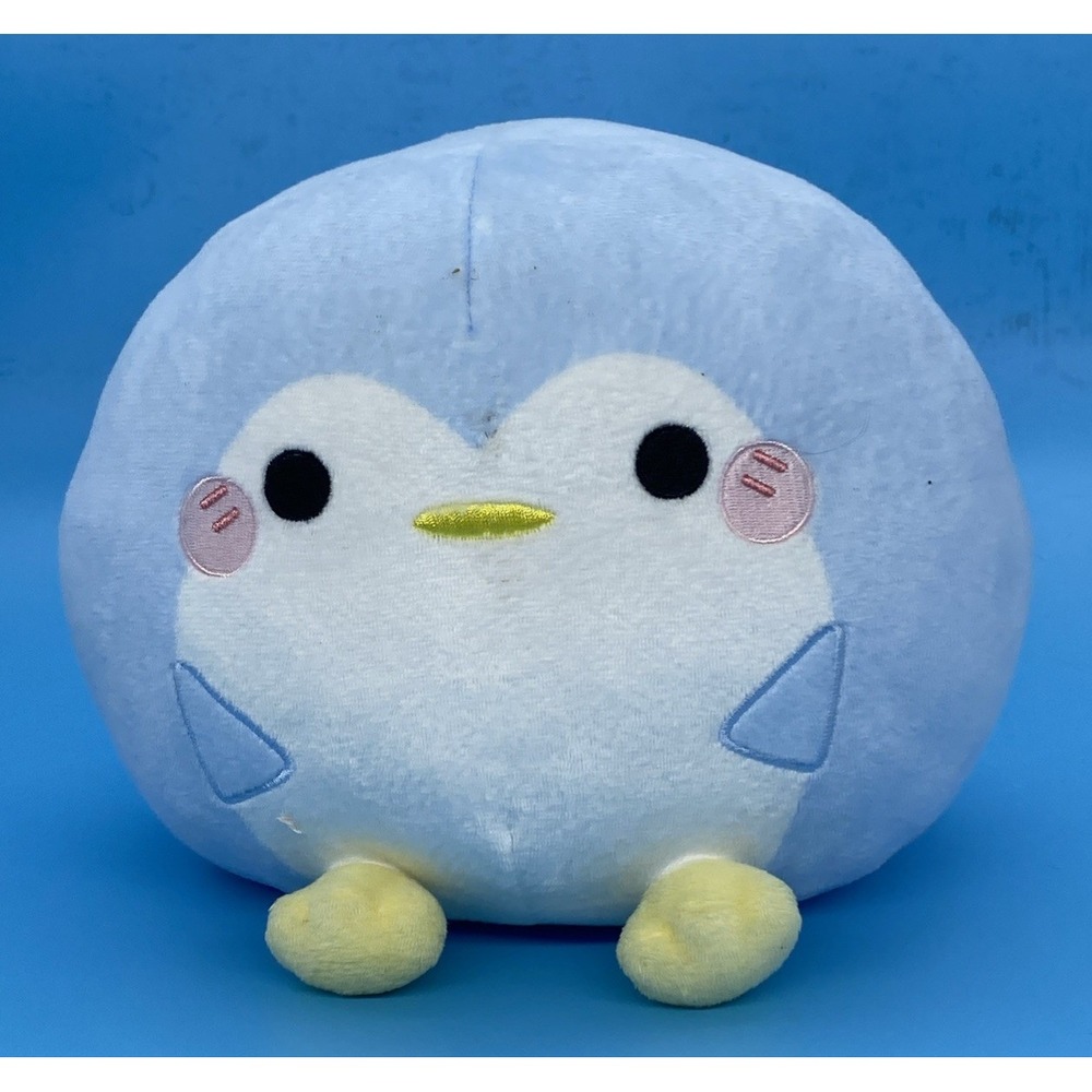 Honeymaru Mochi Blue Penguin Plush Stuffed Animal Toy 8" Squishy Kawaii 2023